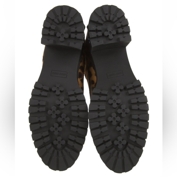 Miu Miu Leopard Print Embellished Boots - Picture 6 of 6